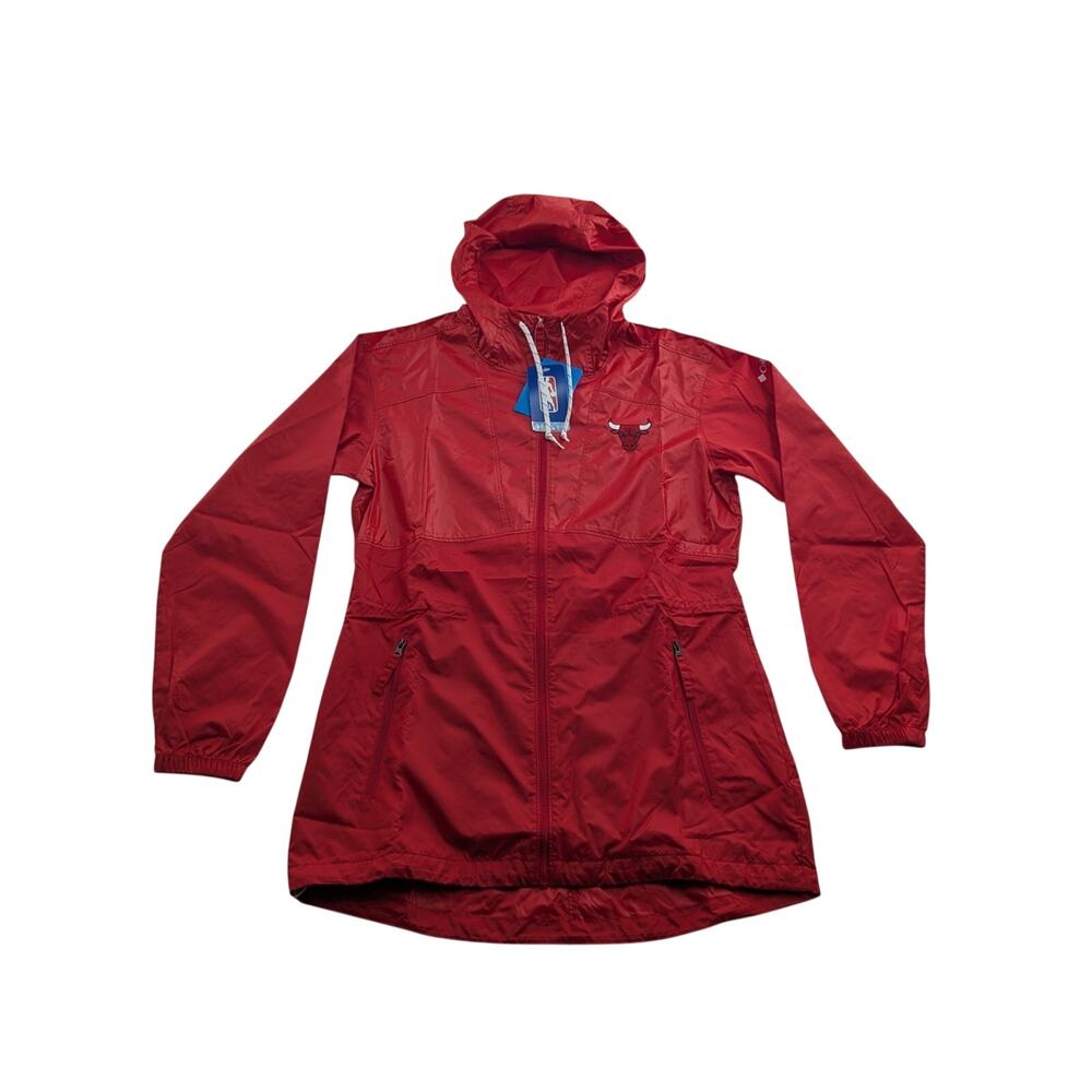 Columbia Women's Small Flashback Windbreaker Chicago Bulls Full Zip Jacket NWT